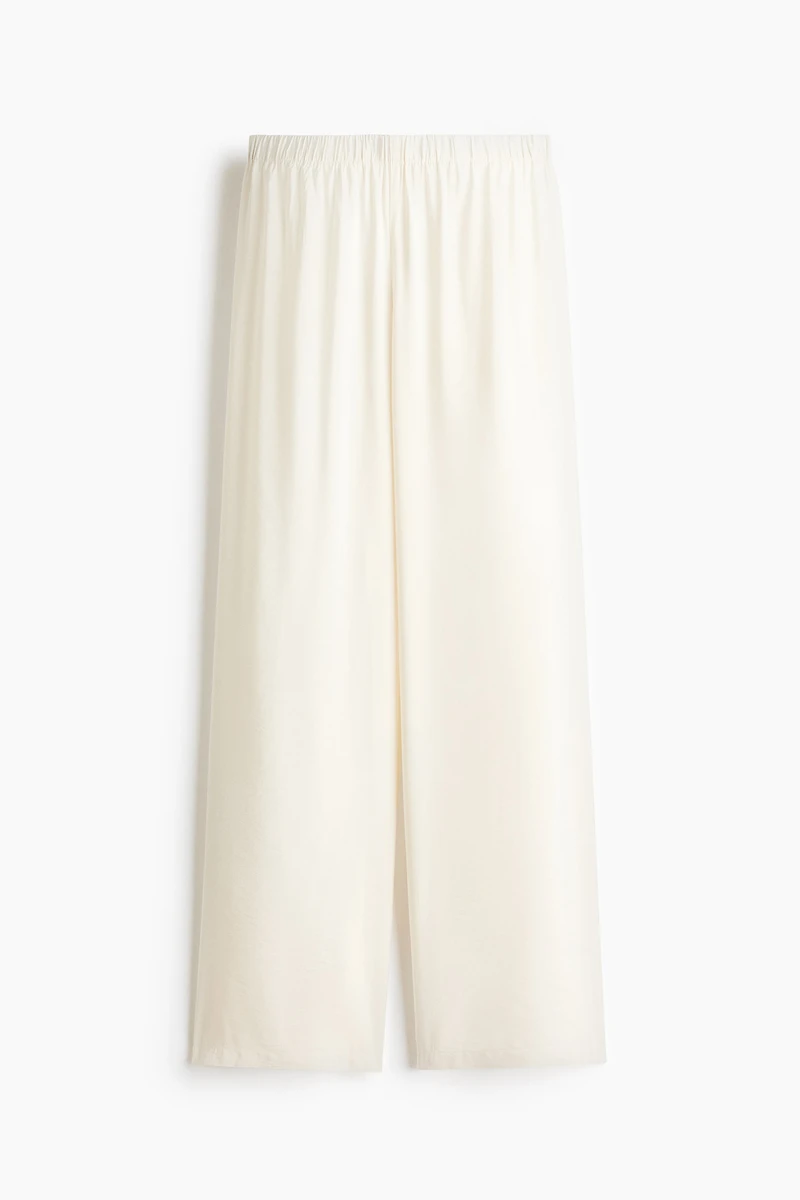 Viscose-Blend Pull-On Pants
