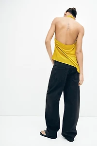 Jean ample taille haute