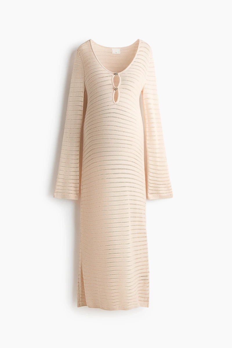 MAMA Crochet-Look Dress