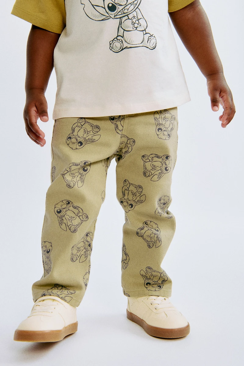 Printed Twill Pants