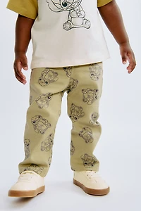 Printed Twill Pants