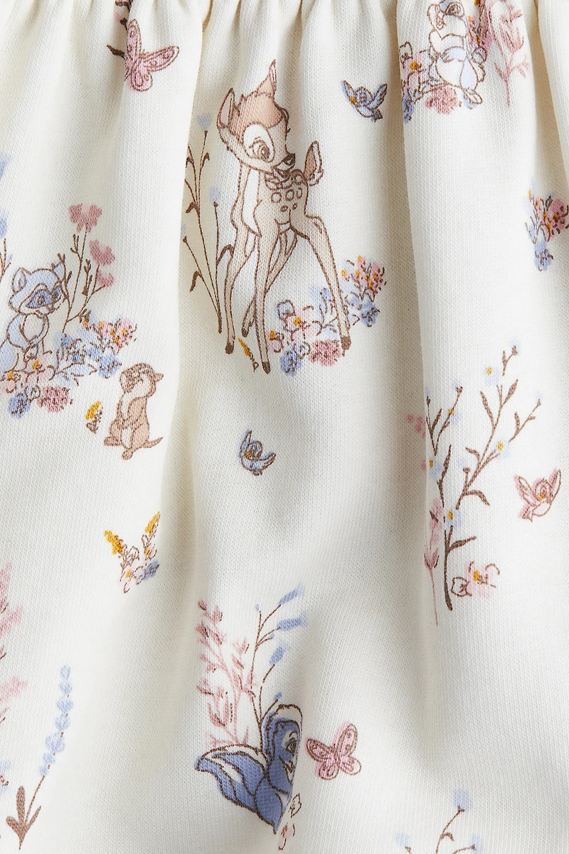 Printed Sweatshirt Dress