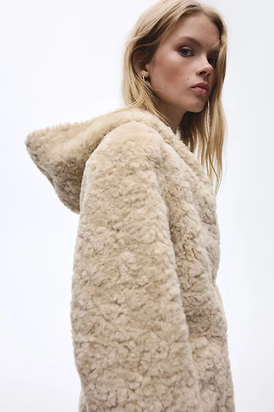 Hooded Teddy Fleece Jacket