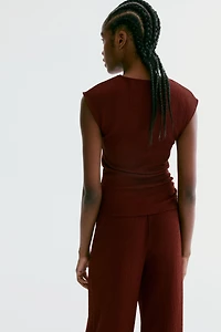 Textured Jersey Top