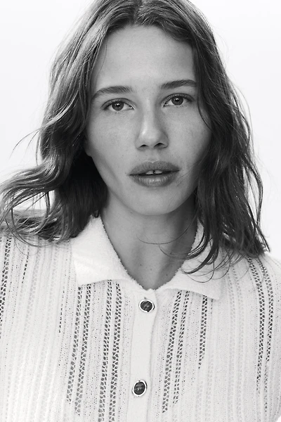 Crochet-Look Shirt