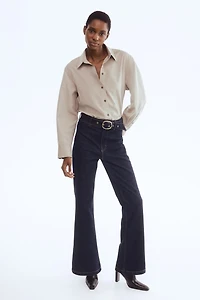 Jean taille haute évasé