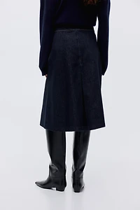 Jupe midi en denim