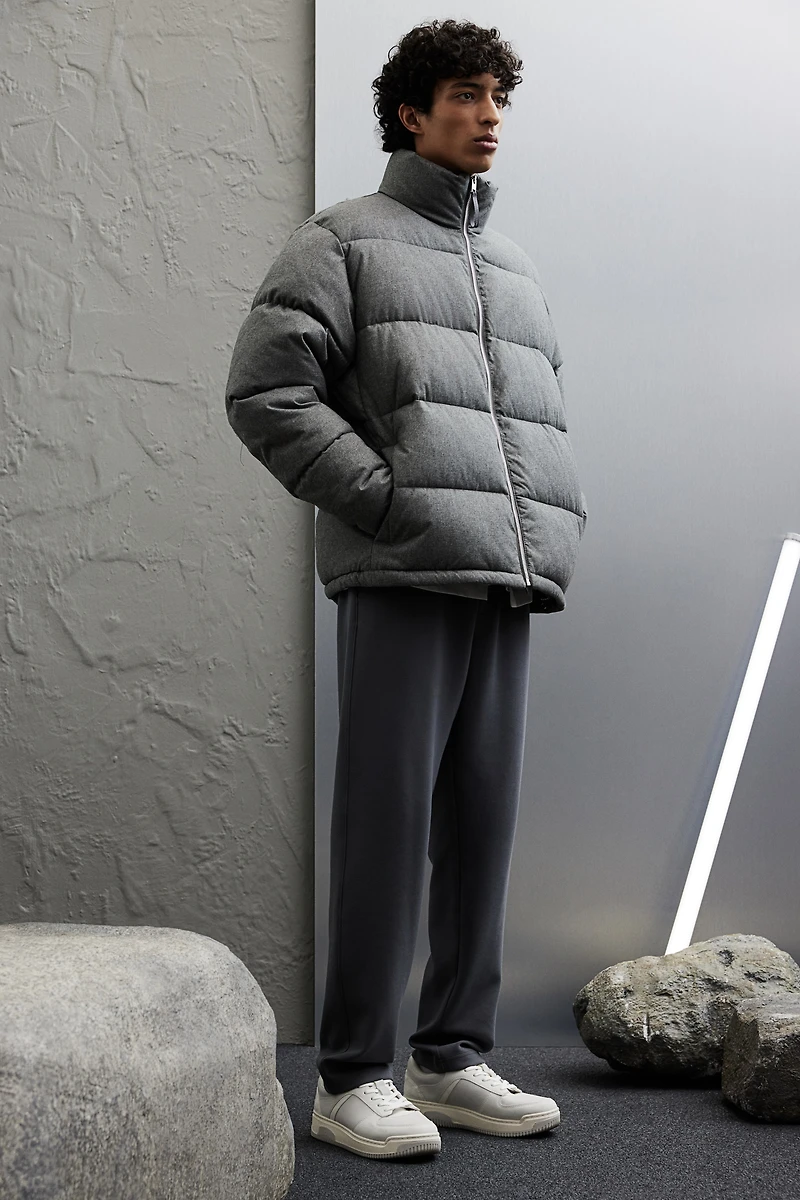 Loose Fit Water-Repellent Puffer Jacket