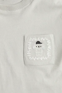 Embroidered-Detail Cotton T-Shirt