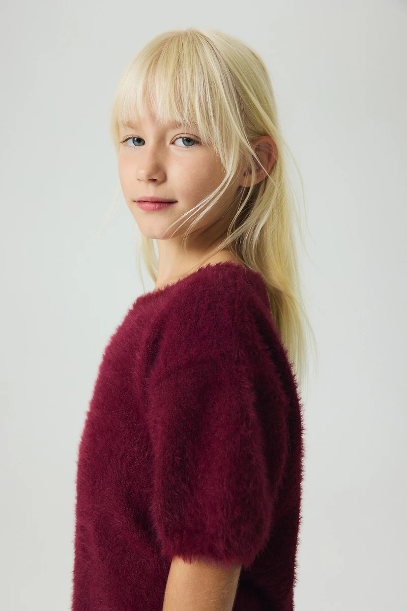 2-Piece Fluffy-Knit Set