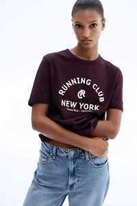 T-Shirt with Printed Motif