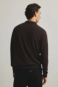 Regular-Fit Merino Wool Polo Shirt