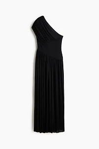 Draped One-Shoulder Dress