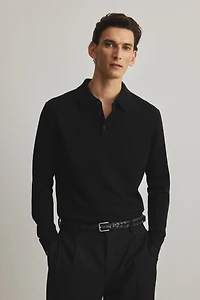 Regular-Fit Merino Wool Polo Shirt
