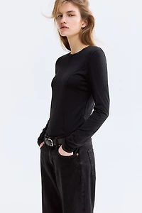 Long-Sleeved Jersey Top