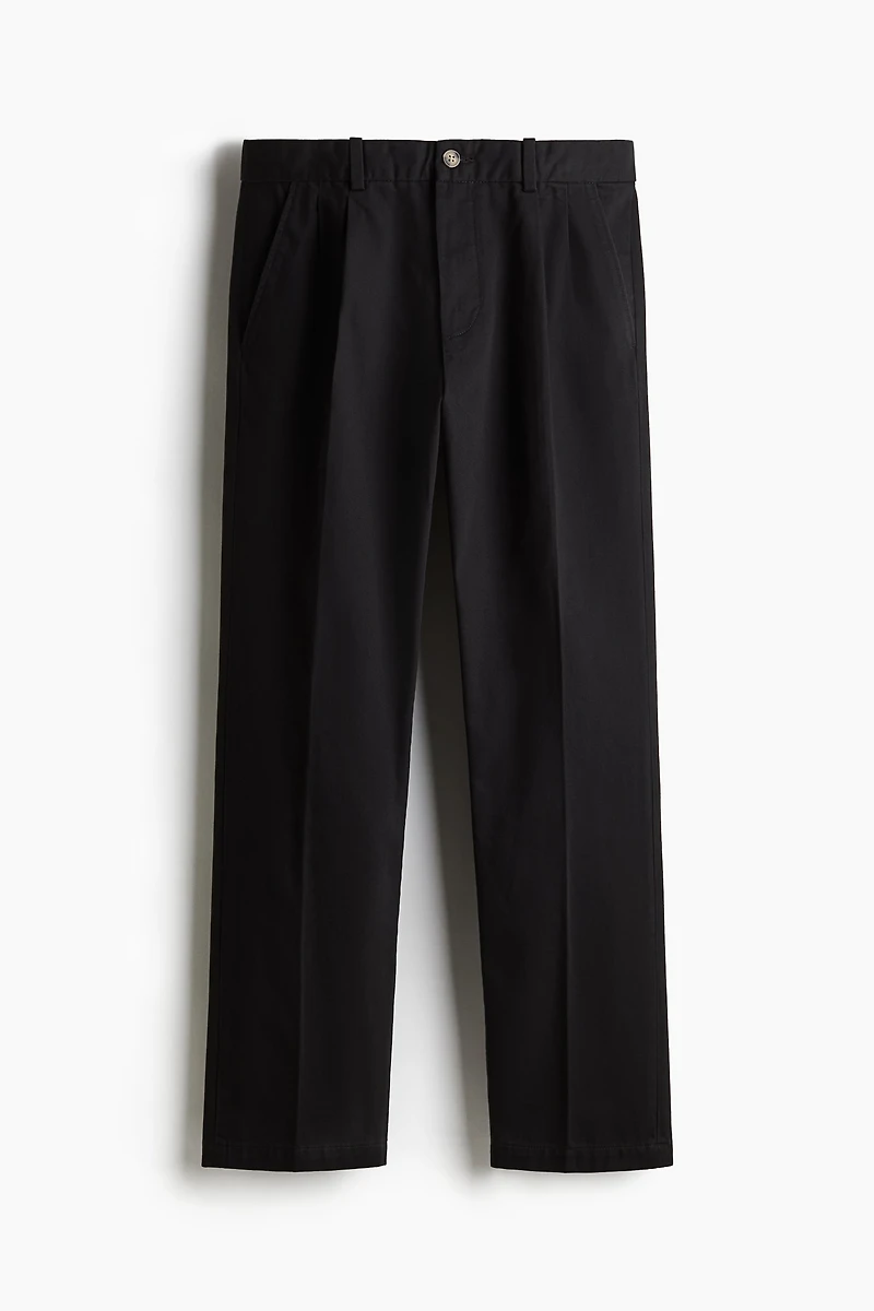 Regular-Fit Crease-Leg Chinos