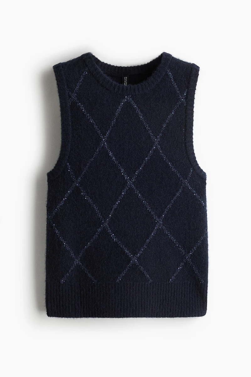 Chandail sans manches à sequins