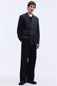 Relaxed-Fit Double-Breasted Jacket