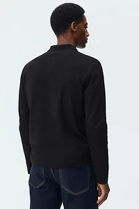 Slim-Fit Long-Sleeved Polo Shirt