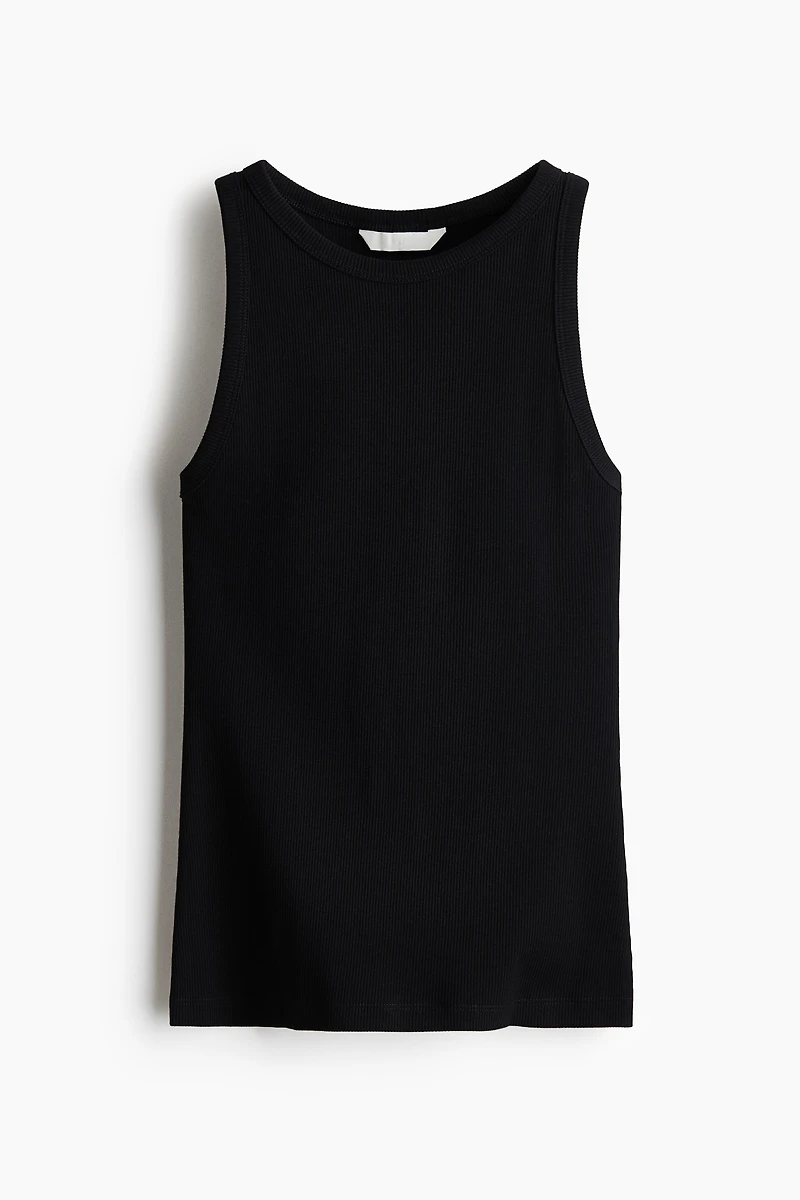 Ribbed Cotton Tank Top