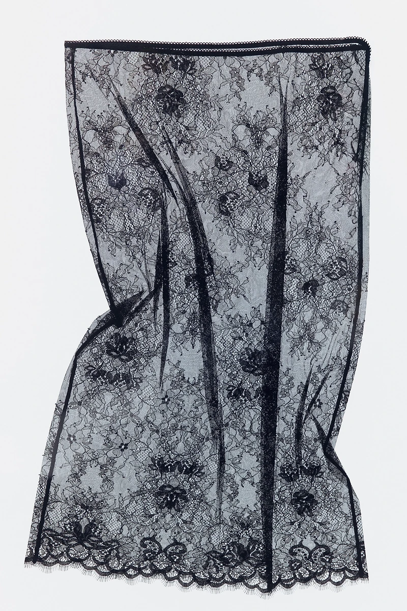 Jupe midi en dentelle