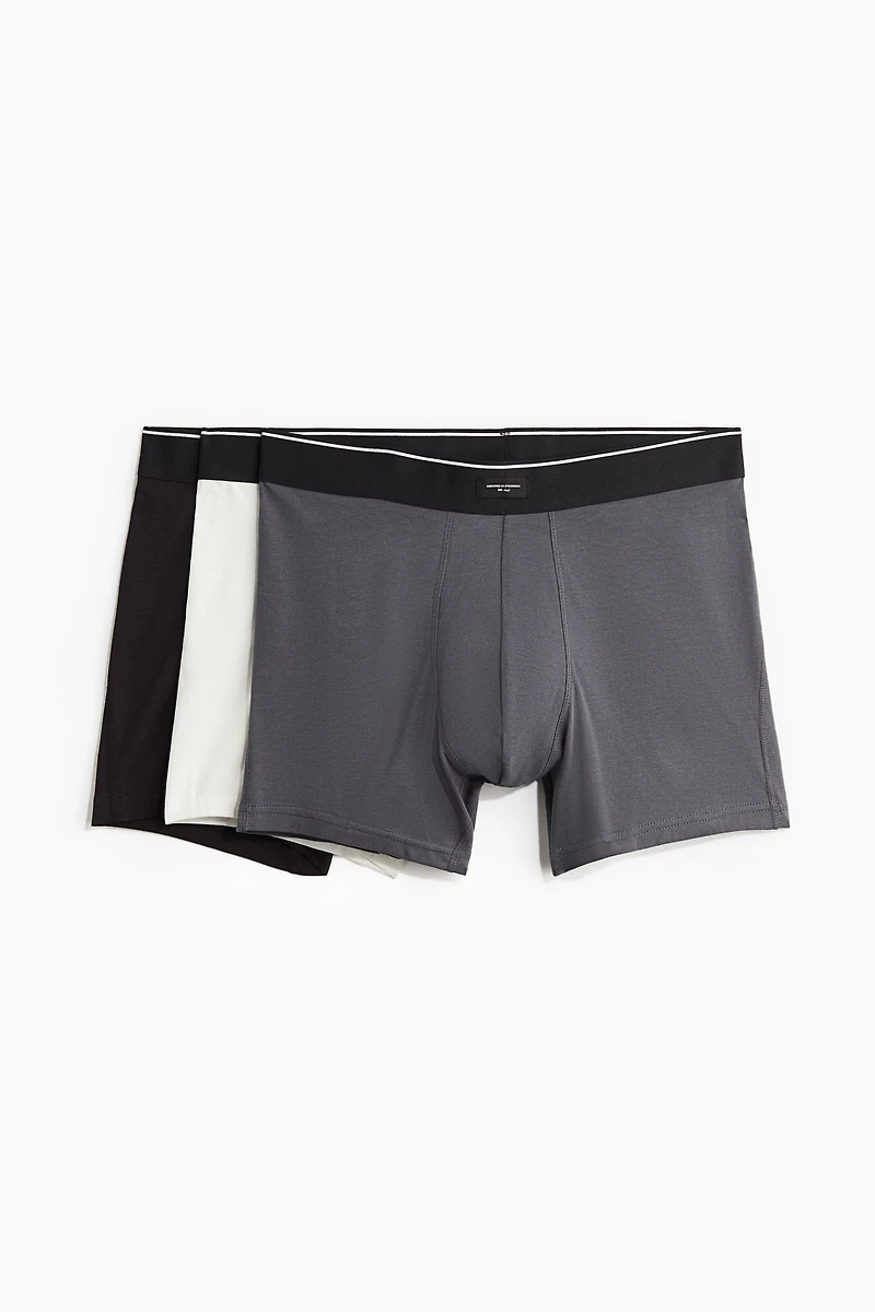 Lot de 3 caleçons boxeurs Lycra🅫 mi-longs