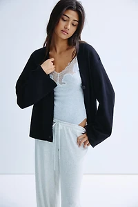 Fine-Knit Cardigan