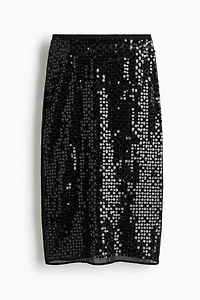 Sequined Pencil Skirt