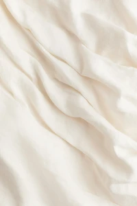 Asymmetric Linen Mini Dress