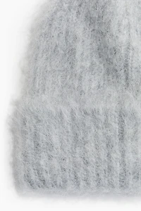 Rib-Knit Alpaca-Blend Beanie