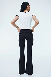 Gathered Microfiber Yoga Pants
