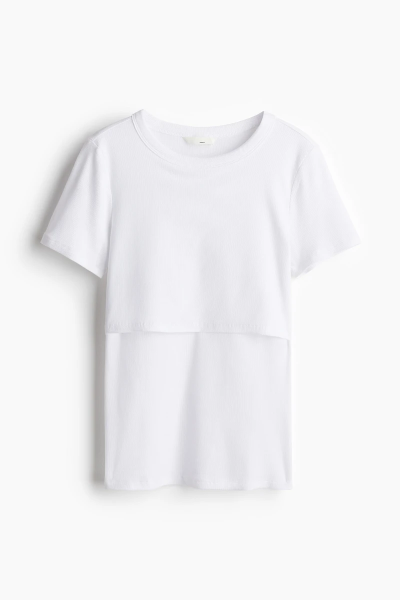 MAMA Ribbed Nursing Top
