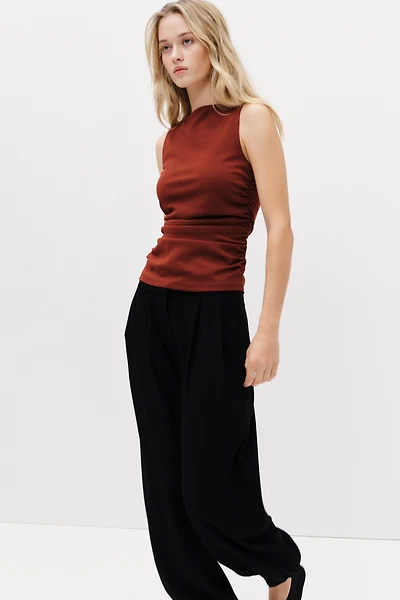 Haut plissé en jersey