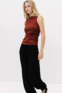 Haut plissé en jersey