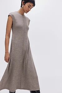 Cap-Sleeved Jersey Dress