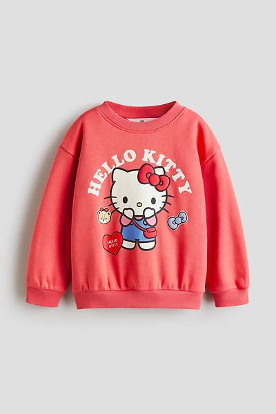 Printed Brushed-Inside Sweatshirt