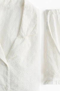 Embroidered Cotton Pajamas
