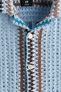 Regular-Fit Textured-Knit Resort Shirt