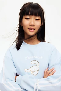 Oversized Sweatshirt with Printed Motif