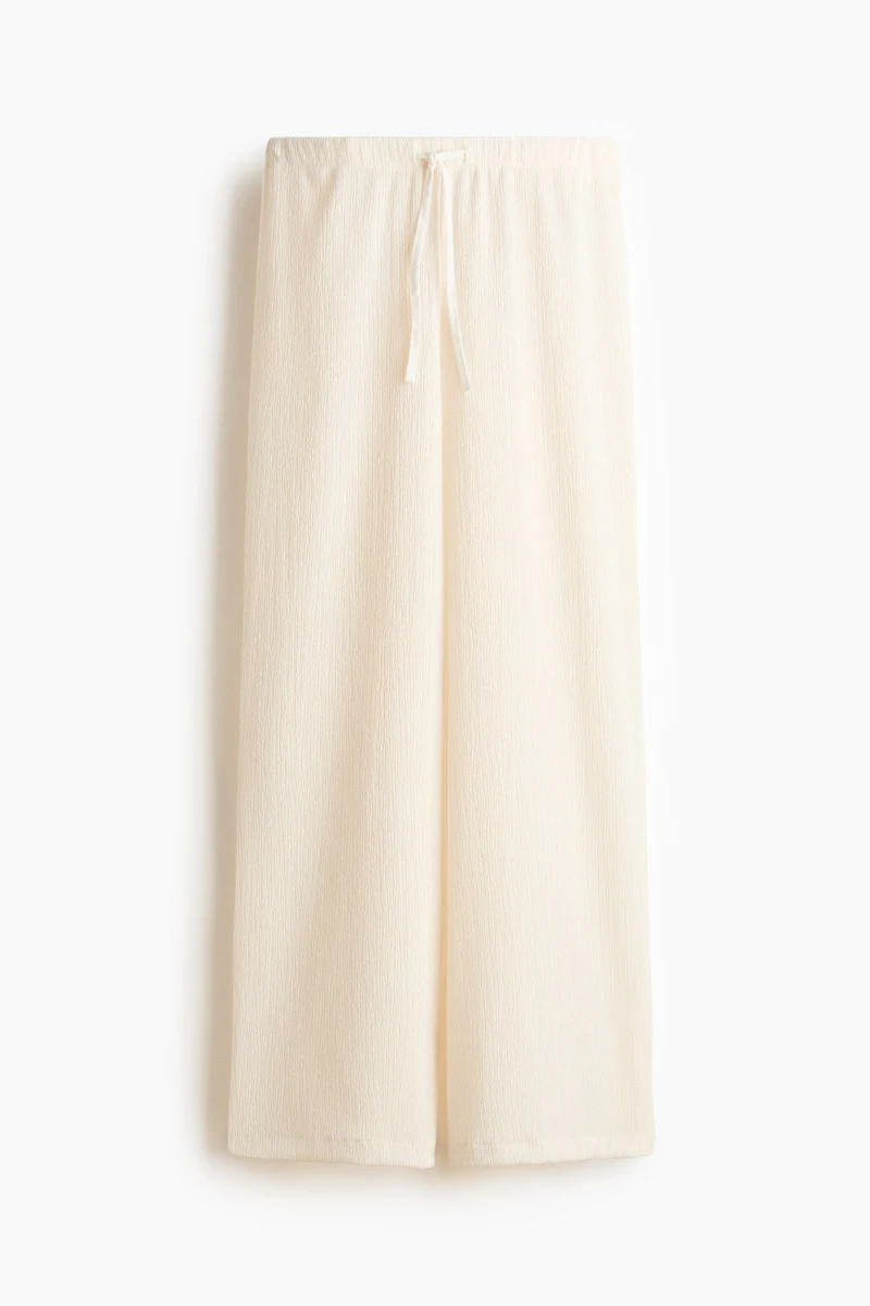 Pantalon froissé avec cordon de serrage
