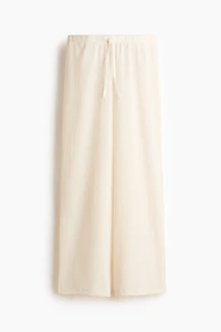 Pantalon froissé avec cordon de serrage
