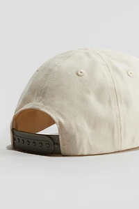 Motif-Detail Cotton Cap