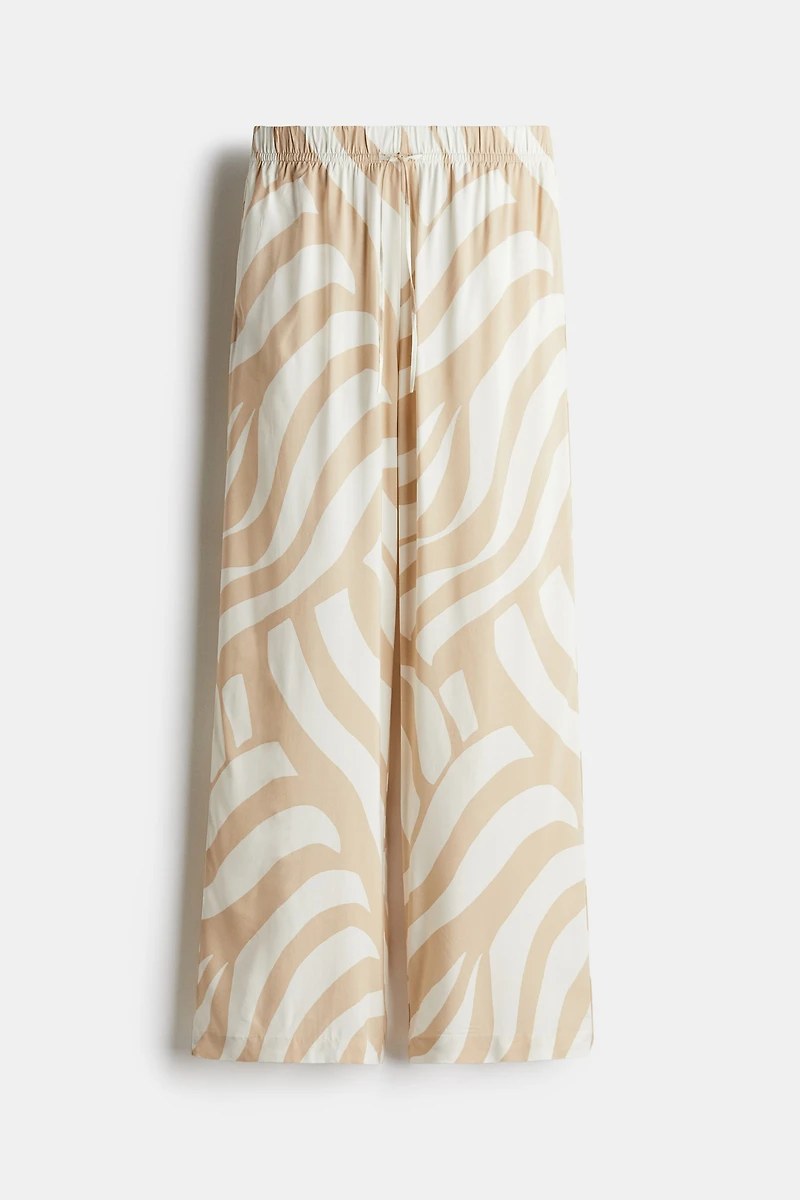Pantalon en viscose avec cordon de serrage