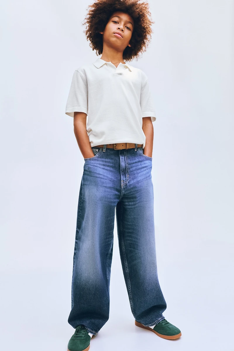 Fine-Knit Cotton Polo Shirt