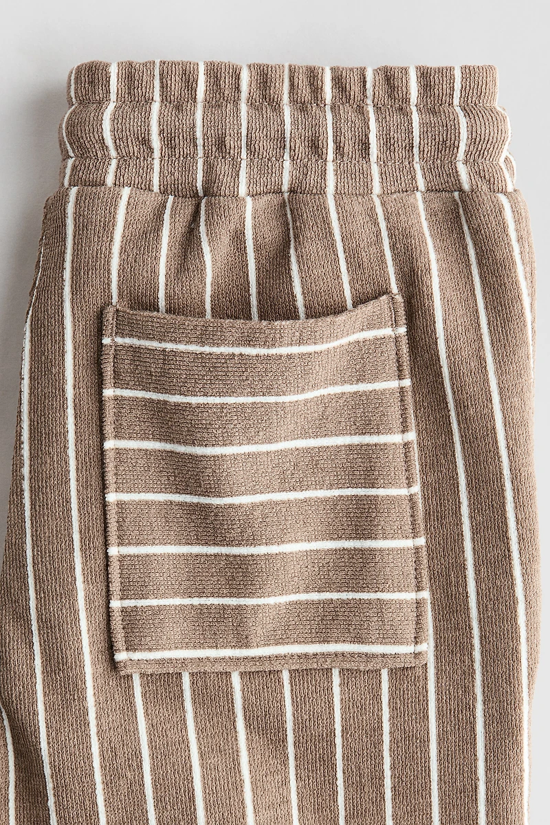 Textured Jersey Drawstring Pants