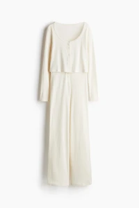 Pyjama en pointelle de coton