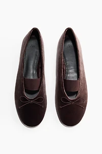Velvet Ballet Flats