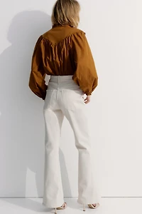 Jean évasé taille haute