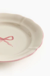 Hand-Painted Stoneware Appetizer Plate