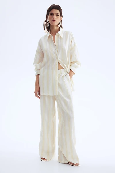 Straight-Leg Pull-On Pants